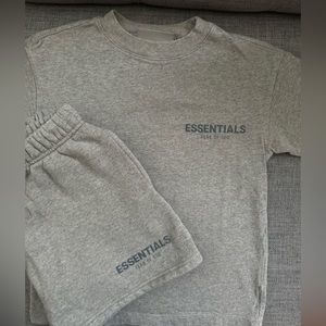Grey Essentials Fear of God Kids set